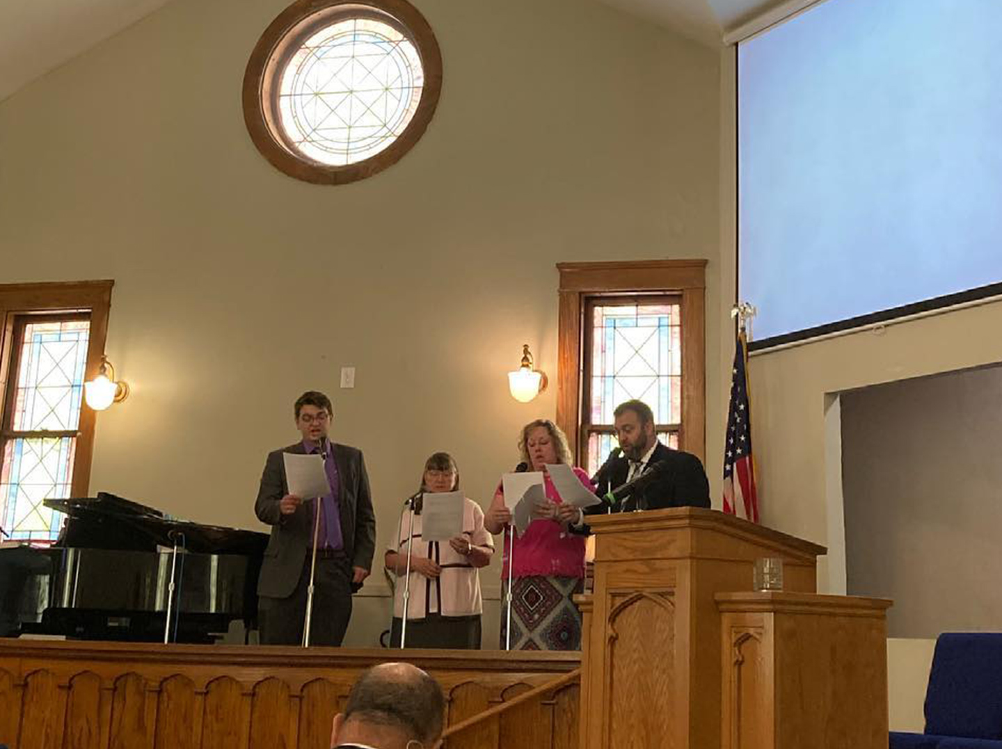 music ministries quartet singing Sunday morning
